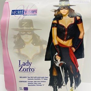 Women's Sexy Costume Lady Zoro Size Medium Dress